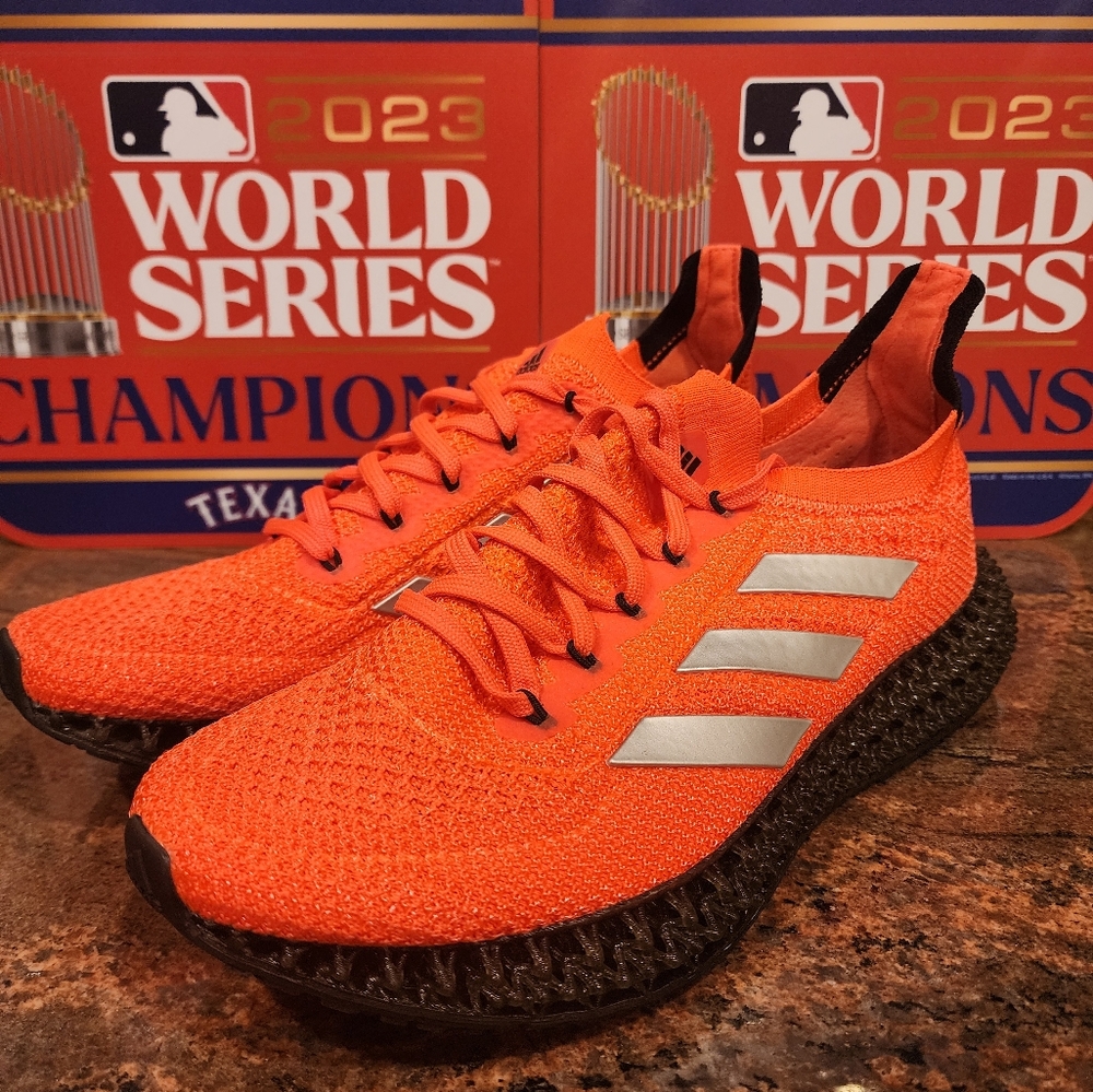 Adidas Orange and Black Sneakers